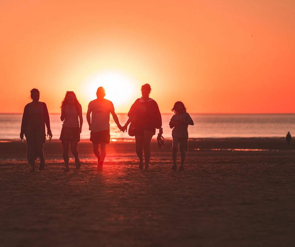 Family seaside image